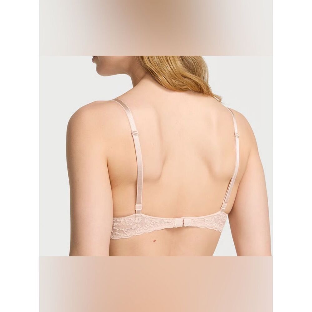 Victoria’s Secret Sexy Tee Sophia Lace Push-Up Bra Beige 34B NWT IN PACKAGE - Picture 2 of 10